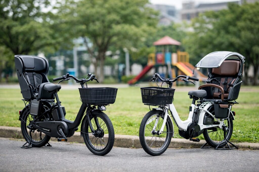 子乗せ電動自転車はヤマハとパナソニックどっちがいいのか比較のイメージ画像