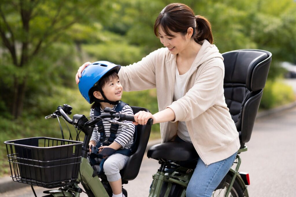 子供乗せ時の安定性と安心感のイメージ画像