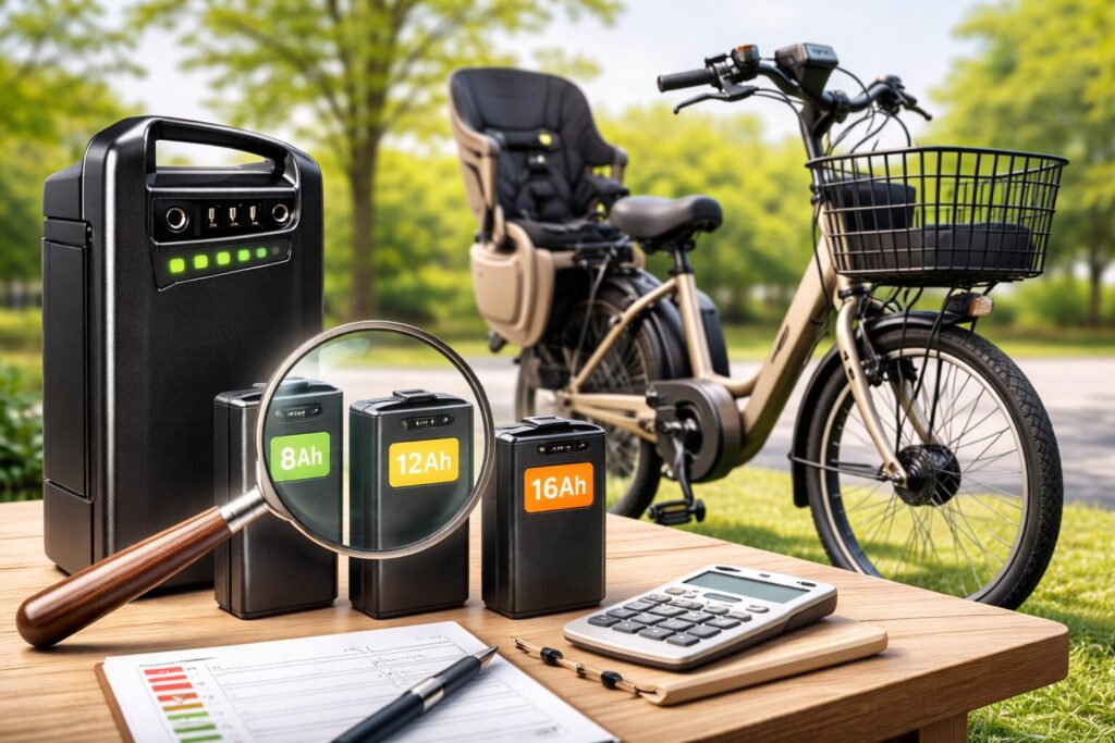 電動自転車のバッテリー容量の選び方のイメージ画像