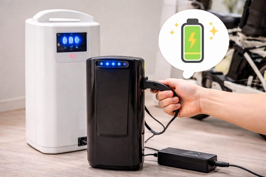 ビッケの充電方法のイメージ画像