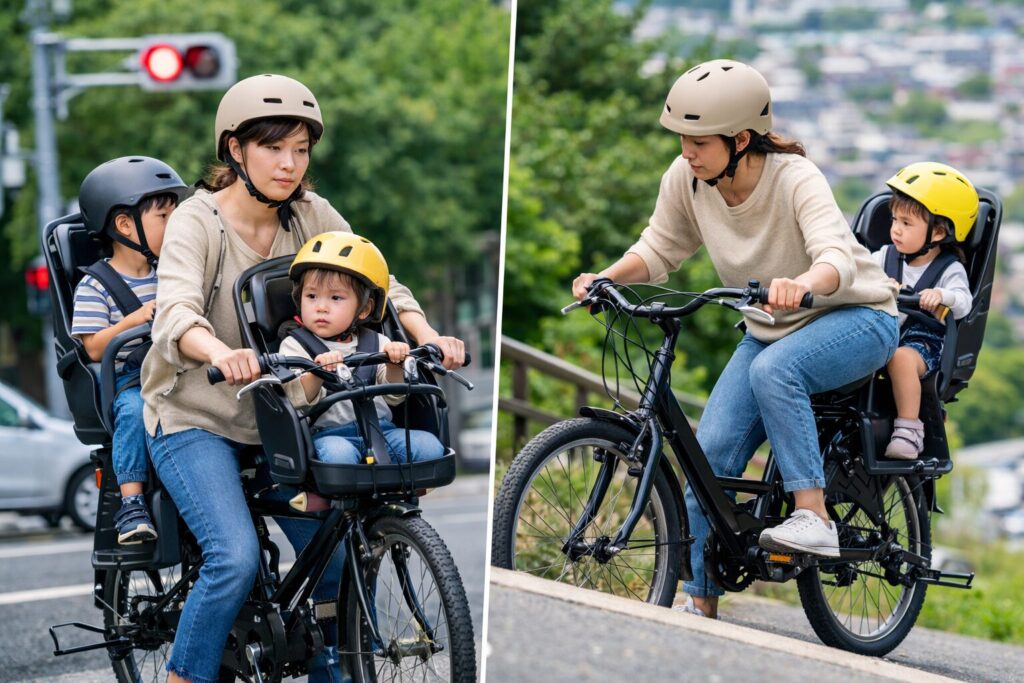 子乗せ自転車の電動なしはありかの判断基準のイメージ画像