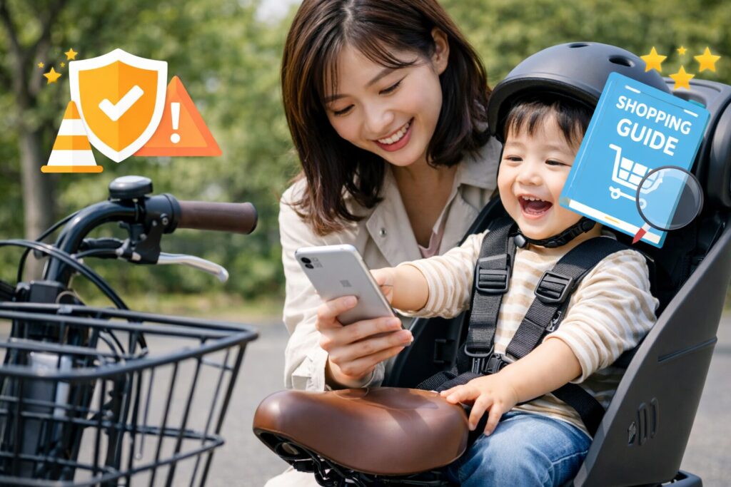 ギュットクルームの後ろ乗せの安全と購入ガイドのイメージ画像