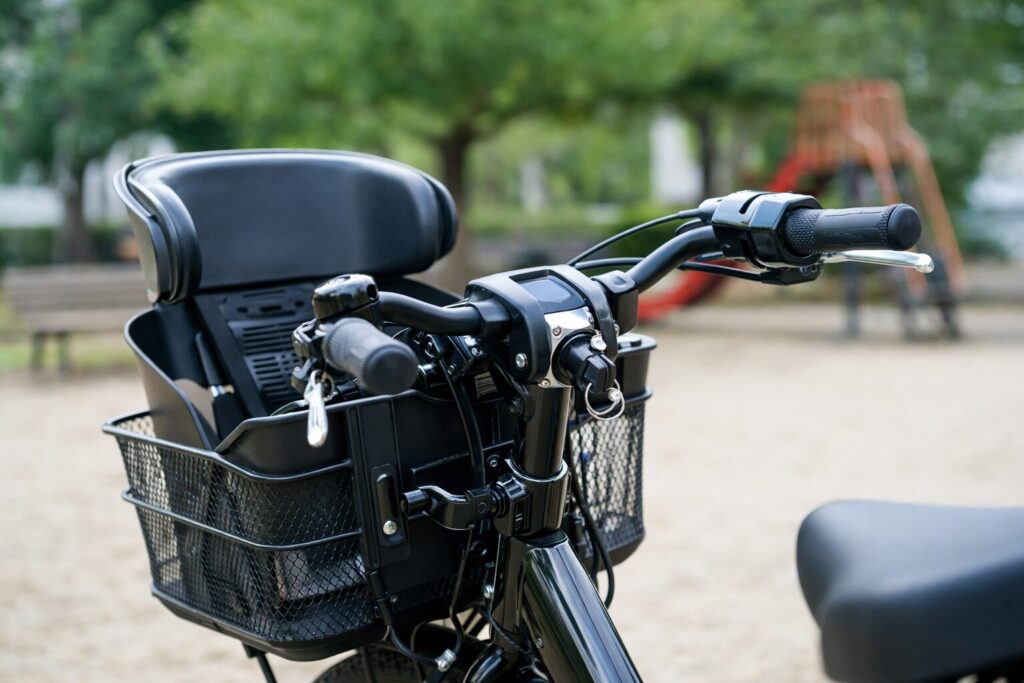 電動自転車のハンドルロックの基礎のイメージ画像