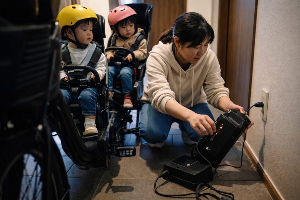 電動自転車の充電切れたら子乗せ家庭の対策のイメージ画像