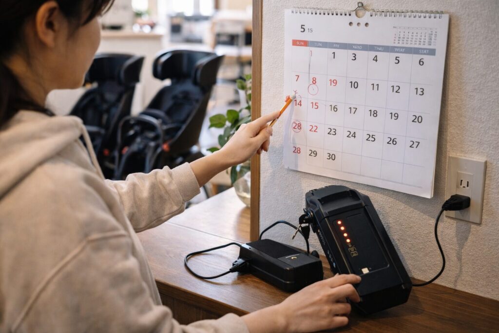 充電切れを防ぐ充電習慣のイメージ画像