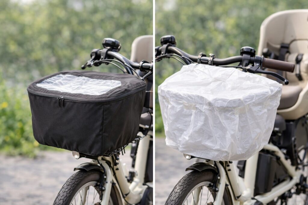 カゴカバーと代用品のイメージ画像