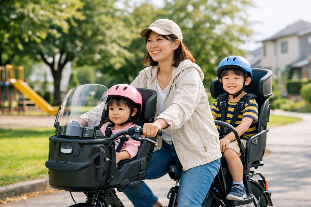 子乗せ家庭から見た電動自転車のメリット・デメリットのイメージ画像