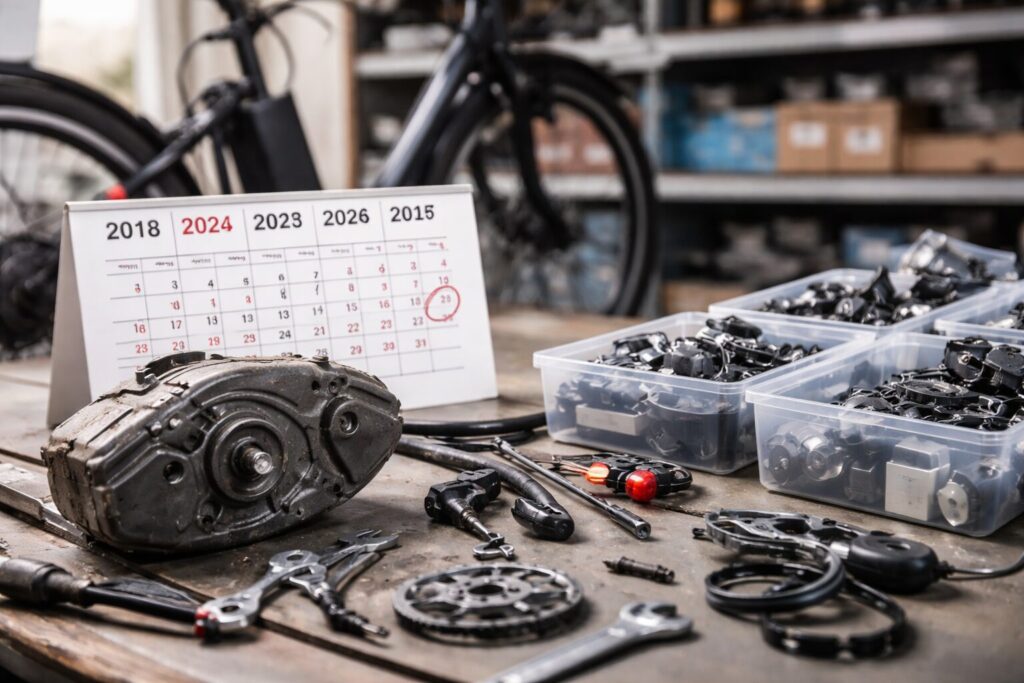 年式と補修部品供給の関係のイメージ画像