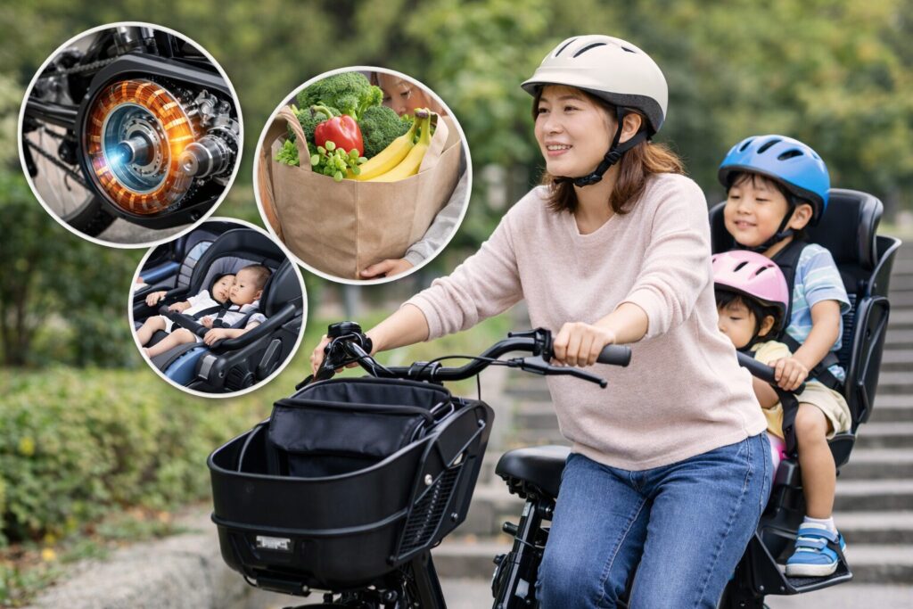 電動自転車が重いけど子育てで楽な理由のイメージ画像
