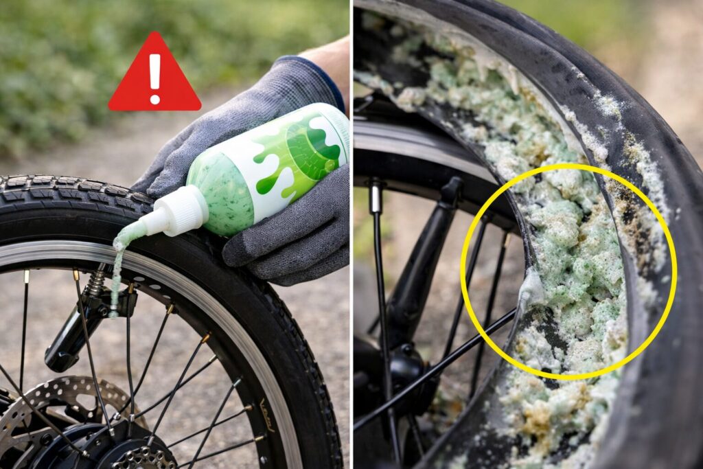 パンク防止剤の注意点のイメージ画像