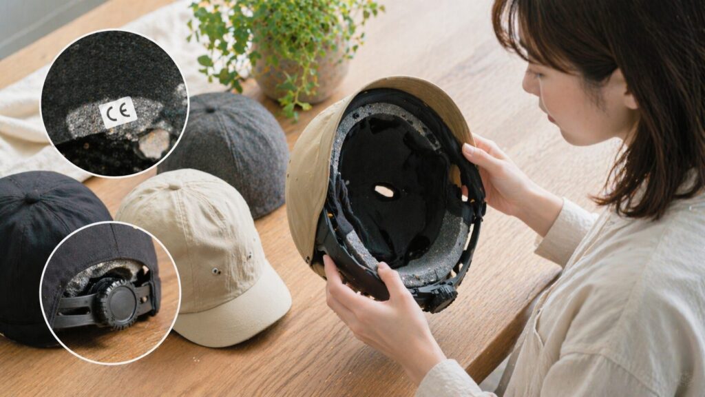 帽子型はCE認証も確認したいのイメージ画像