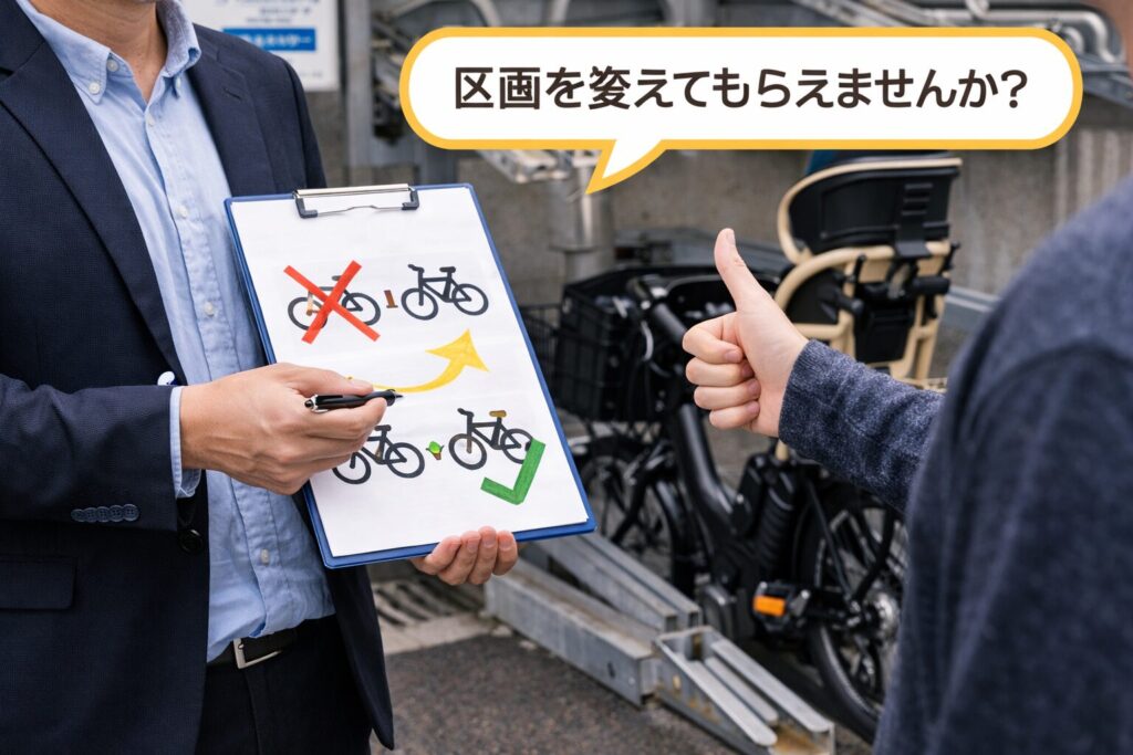 管理者交渉で区画を変える方法のイメージ画像