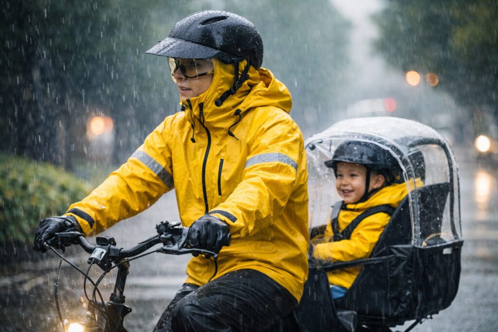 レインウェアの選び方と視界確保のイメージ画像