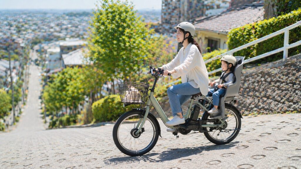 坂道や子乗せで距離は変わるのイメージ画像