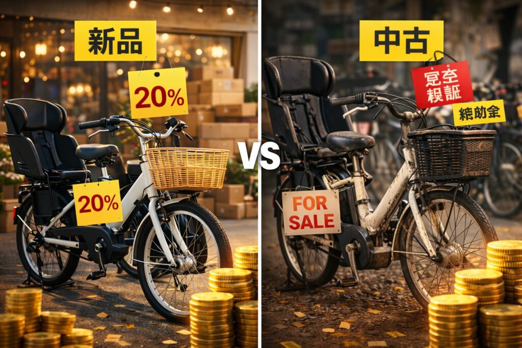 新品と中古どっちが得かのイメージ画像