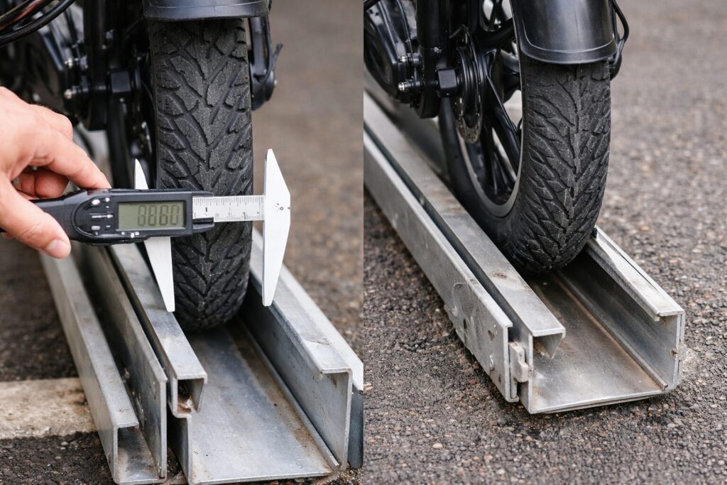 入らない理由はタイヤ幅とレール問題のイメージ画像