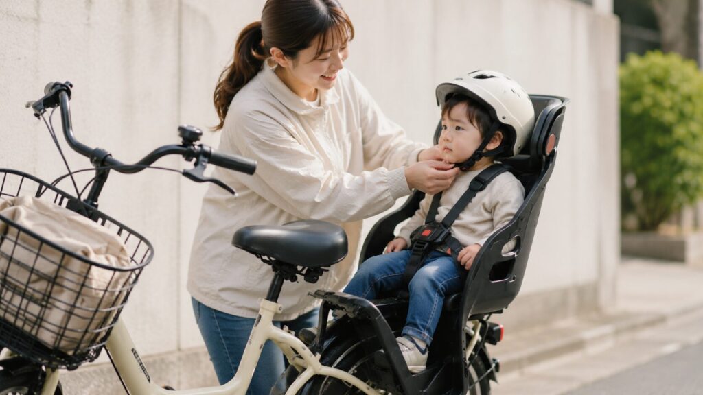 電動自転車で1歳を後ろ乗せするなら知っておきたい対策のイメージ画像
