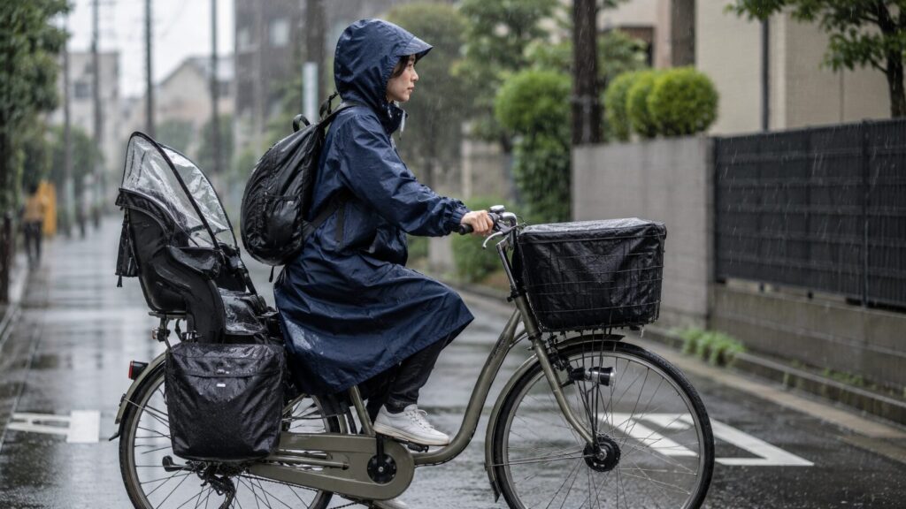 雨の日、自転車の荷物どうしてる？のイメージ画像