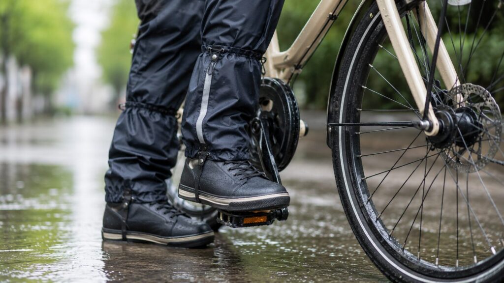 ゲイターは足元の雨対策に便利のイメージ画像