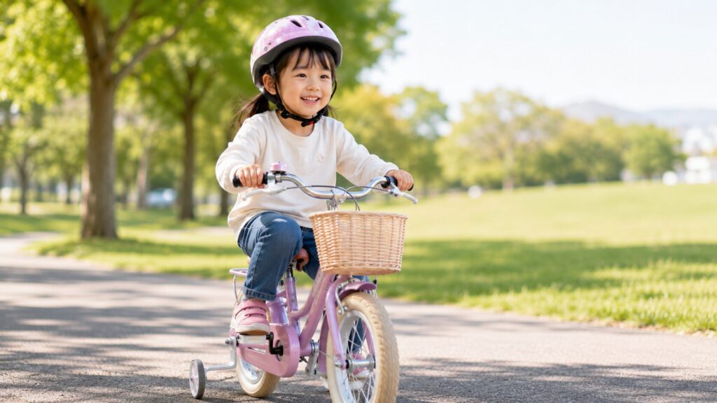 補助輪付き自転車の年齢目安のイメージ画像