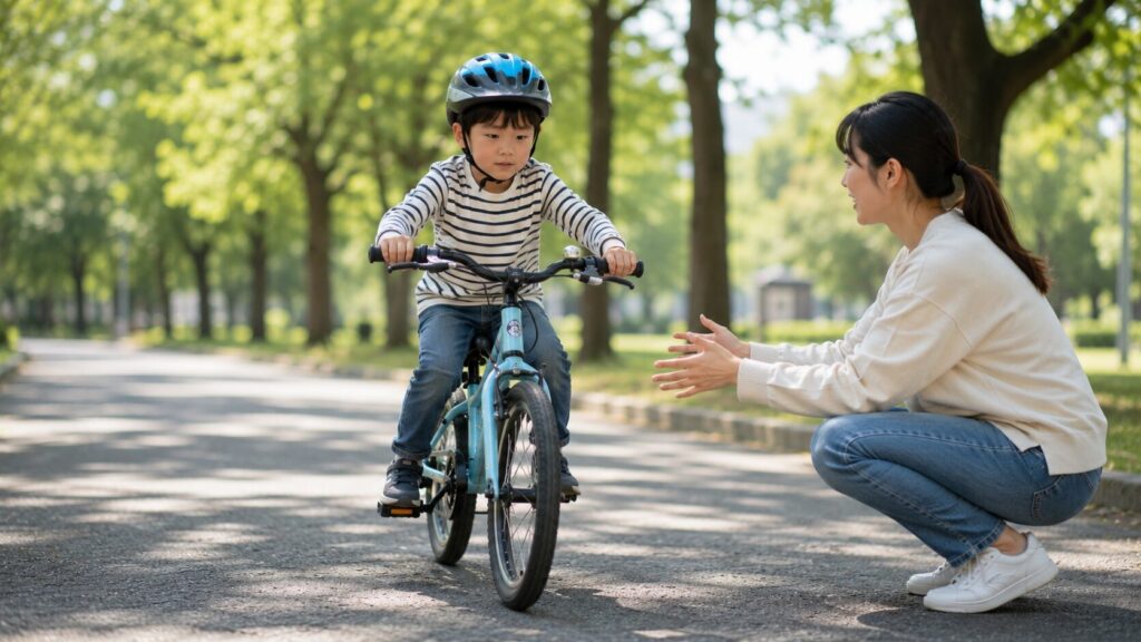小学生で自転車に乗れない時の練習法のイメージ画像