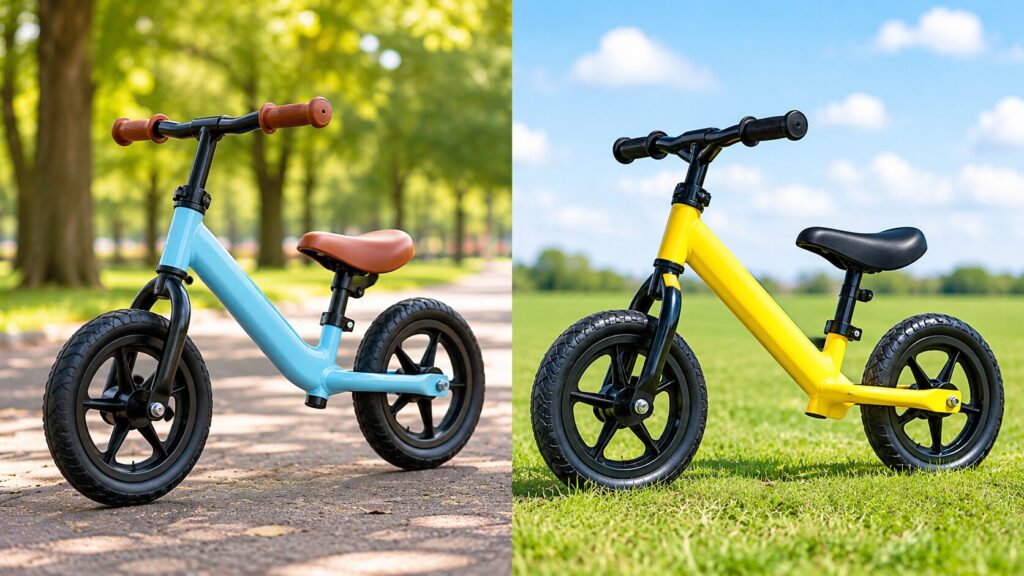 キックバイクとストライダーの違いのイメージ画像