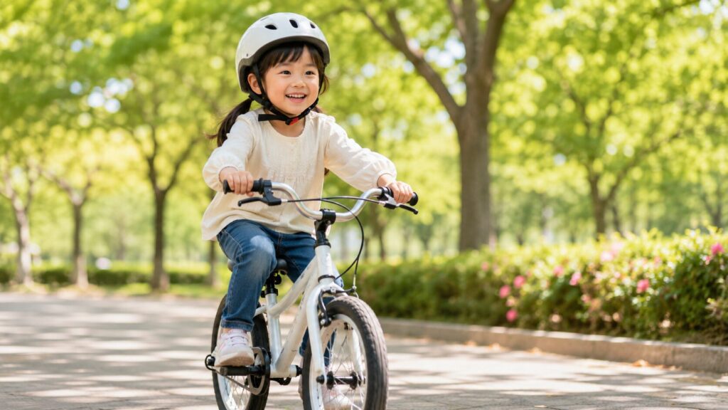 自転車コマなしは何歳で乗れる?のイメージ画像