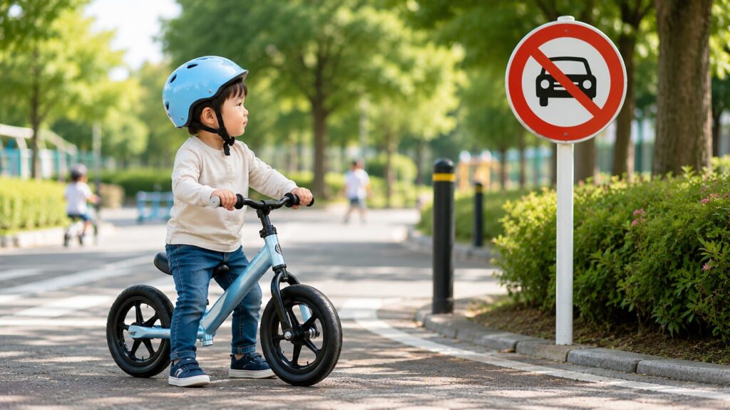 キックバイクは公道で乗れる？のイメージ画像