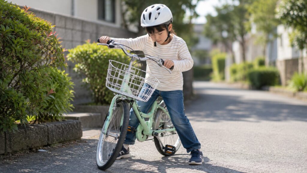 大きすぎる自転車の注意点のイメージ画像