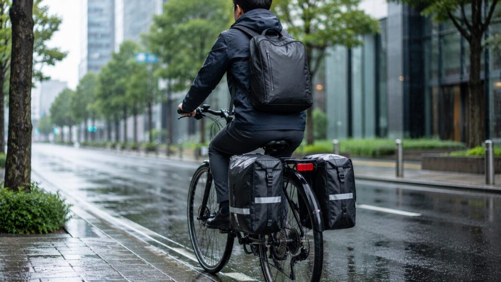 パニアバッグで通勤対策のイメージ画像