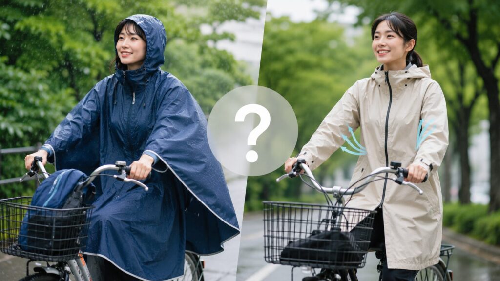 蒸れにくく快適なのはどっちのイメージ画像