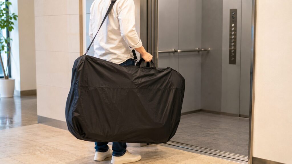 輪行袋に入れるとトラブル回避?のイメージ画像