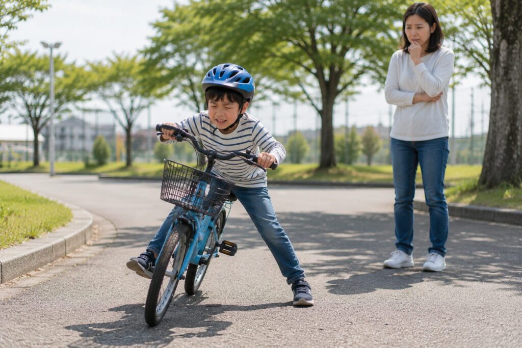 小学生で自転車に乗れない理由のイメージ画像
