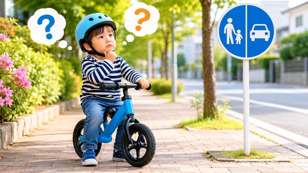 ストライダーは公道と歩道で乗っていい?のイメージ画像