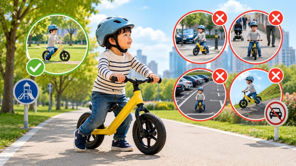 ストライダーの公道と歩道のルールを解説のイメージ画像