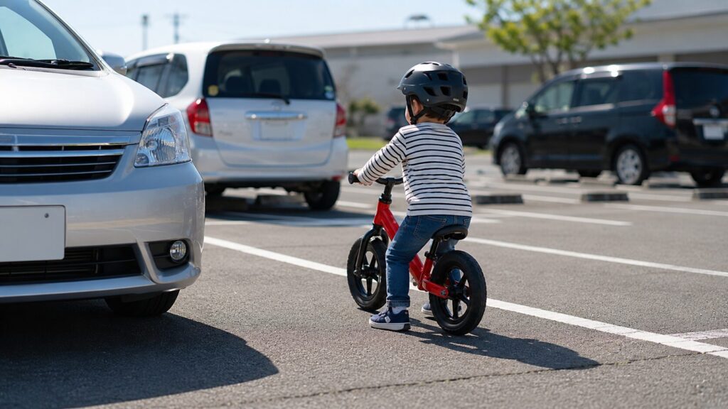 駐車場で遊ぶのは危険?のイメージ画像
