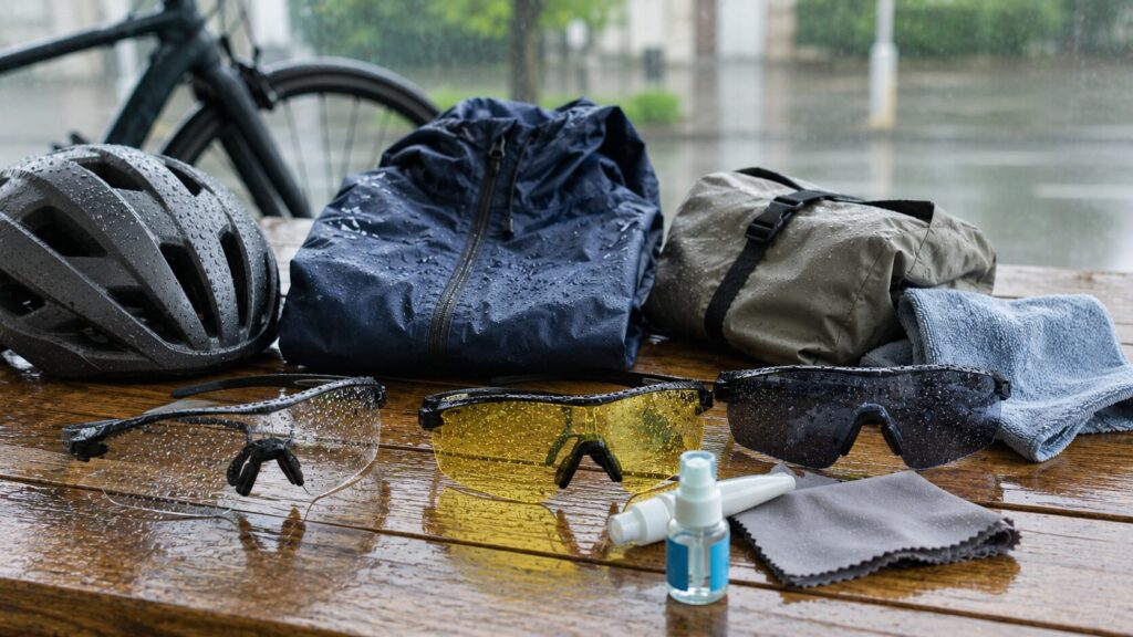 自転車の雨対策でメガネを守る選び方のイメージ画像