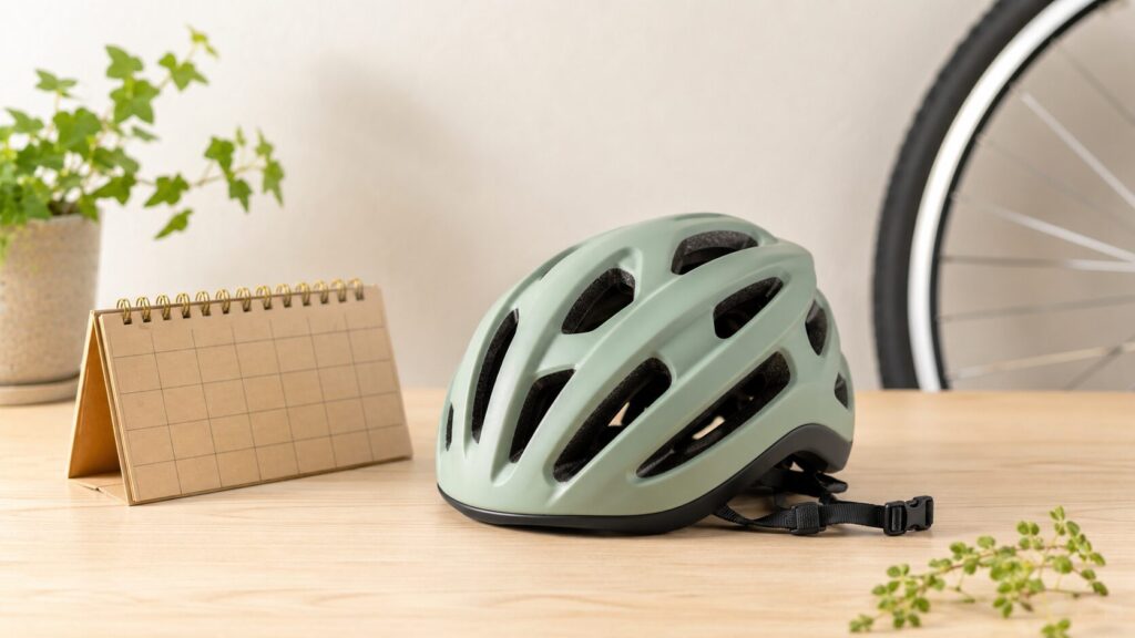 自転車ヘルメットの耐用年数は何年が目安?のイメージ画像