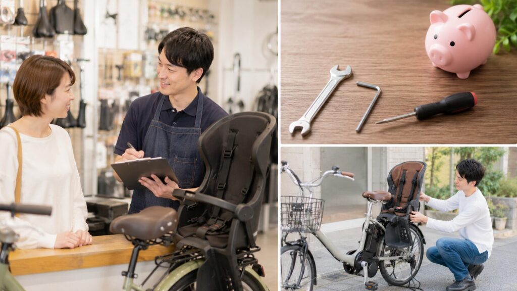 自転車チャイルドシート取り外し料金の目安と失敗しない選び方