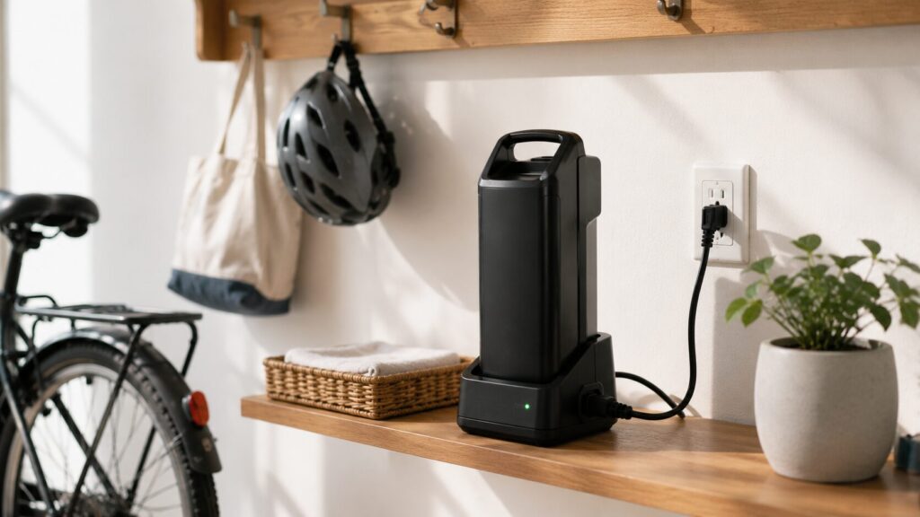 電動自転車のバッテリー充電しっぱなしを避けるコツのイメージ画像