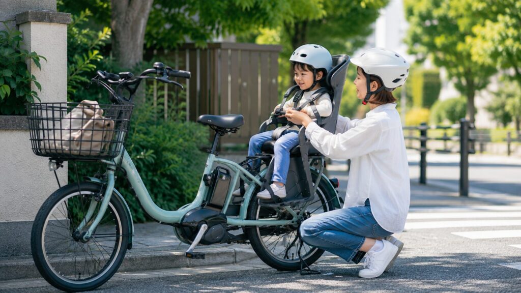 子どもを乗せる自転車の安全な使い方のイメージ画像
