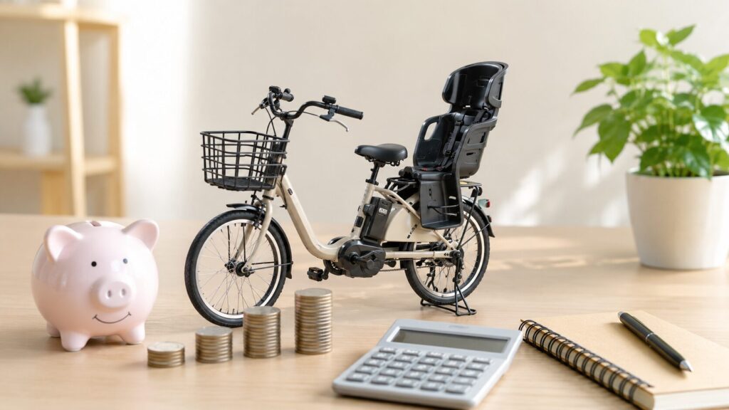 子乗せ電動自転車を安い価格で買う方法のイメージ画像
