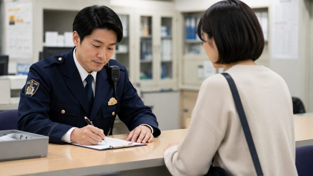 警察へ盗難届を提出する流れのイメージ画像