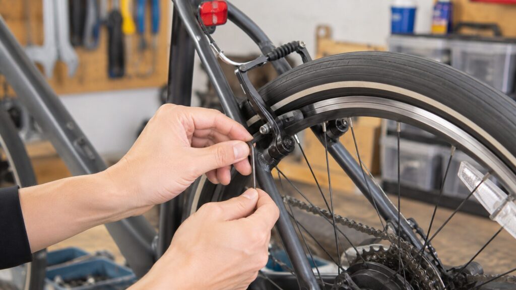 自転車の後輪ブレーキかかりっぱなしの直し方を症状別に解説のイメージ画像